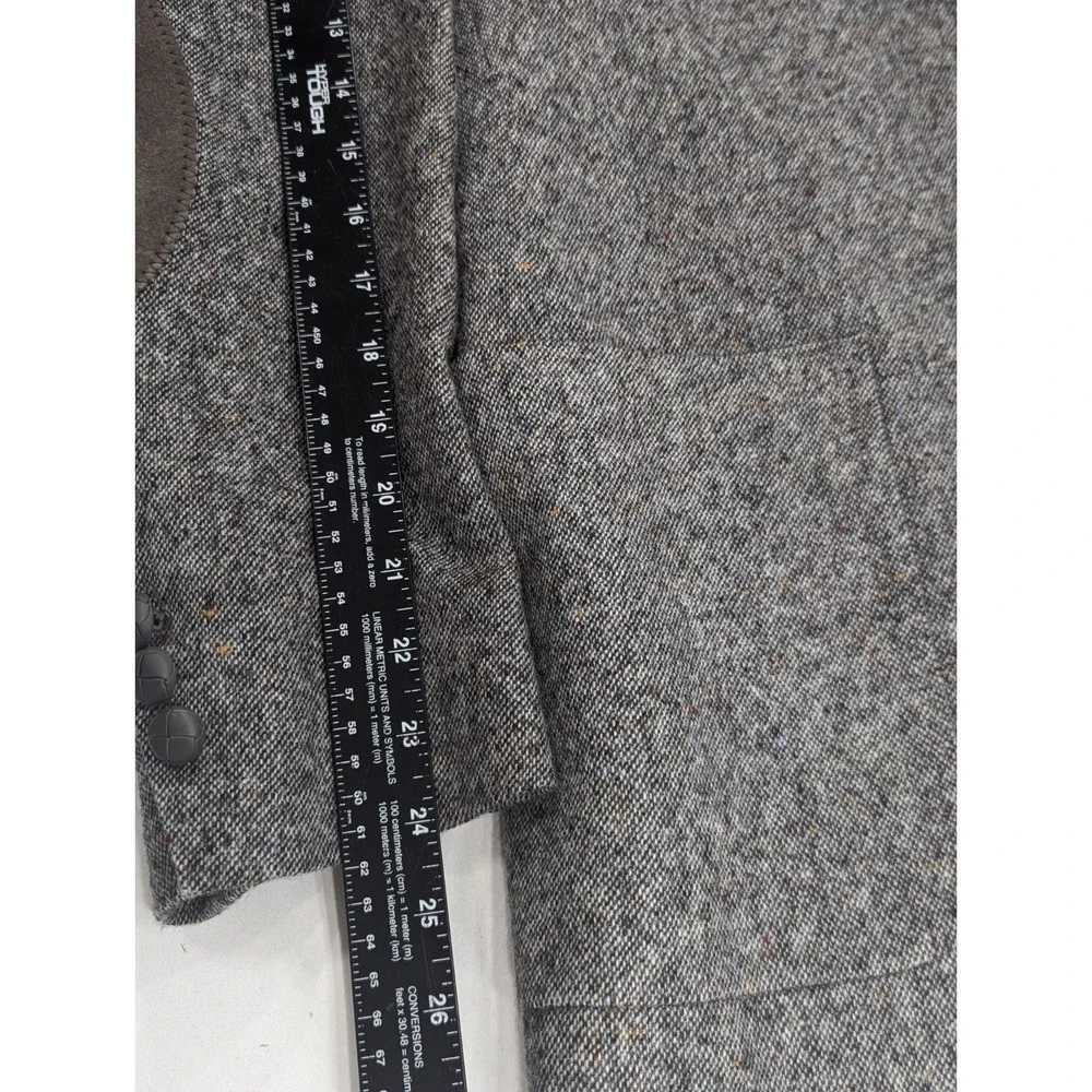 Stafford Blazer Sport Coat Suit Jacket Heavy Thick Wool‎ Gray Confetti 44R 46